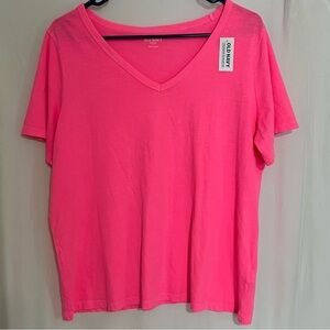 Old Navy Everywear HOT PINK Women's Casual Top, Sz L